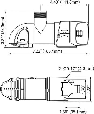 مضخة نزح لاستشعار المياه من السلسلة SEAFLO 14A 12V 1100 GPH أوتوماتيكية منخفضة المستوى | تصميم مدمج، وصمامات فحص، وتفريغ بزاوية 360 درجة، وضمان لمدة 4 سنوات in Kuwait