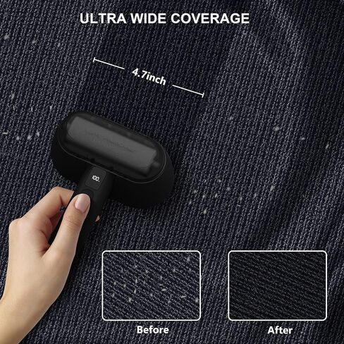 Fabric Shaver,Rechargeable Commercial Lint Remover with LED Display, High-Perf Lint Shaver with 4 Blades,Large Sweater Shaver to Remove Pilling for Fuzz and Pill from Clothes,Furniture in Saudi Arabia