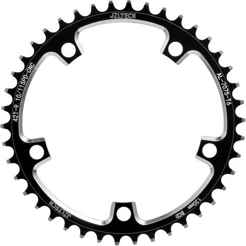 130BCD Round Bike Chainring, 38T 40T 42T 44T 46T 48T 50T 52T 54T 56T 58T 60T Narrow Wide Chainring, Single Bicycle Chain Ring for 8 9 10 11 12 Speed Road Bike in Saudi Arabia