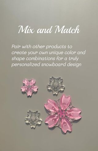 Sakura 3D Snowboard Stomp Pad – Anti-Slip Snowboard Foot Grip for Better Control, Unique Sakura Flower Shape in Saudi Arabia