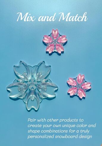 Sakura 3D Snowboard Stomp Pad – Anti-Slip Snowboard Foot Grip for Better Control, Unique Sakura Flower Shape in Saudi Arabia