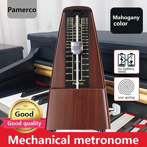 Mechanical metronome, piano sound, big guitar, violin, drum kit, instrument, universal rhythmologist (Musical Instrument Universal【Mahogany color】) in Saudi Arabia