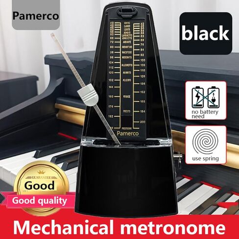 Mechanical metronome, piano sound, big guitar, violin, drum kit, instrument, universal rhythmologist (Musical Instrument Universal【Mahogany color】) in Saudi Arabia