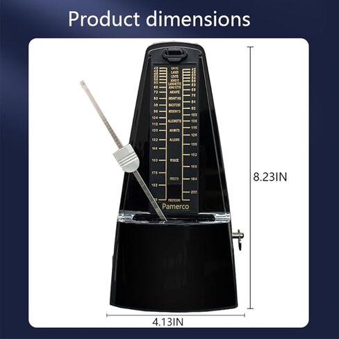 Mechanical metronome, piano sound, big guitar, violin, drum kit, instrument, universal rhythmologist (Musical Instrument Universal【Mahogany color】) in Saudi Arabia