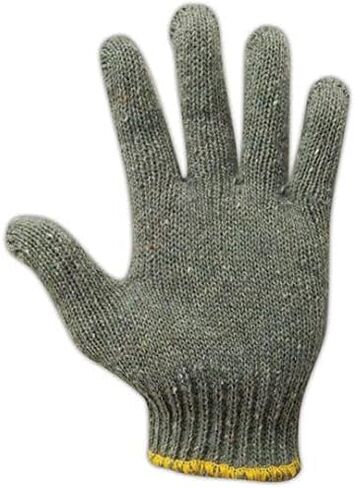 MAGID G178 Grayt Shadow Gray Medium Weight Cotton/Polyester Glove with Knit Wrist Cuff, Work, 9-1/2" Length, Men's Size, Gray (Case of 12) in Saudi Arabia