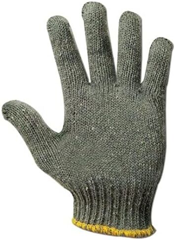 MAGID G178 Grayt Shadow Gray Medium Weight Cotton/Polyester Glove with Knit Wrist Cuff, Work, 9-1/2" Length, Men's Size, Gray (Case of 12) in Saudi Arabia