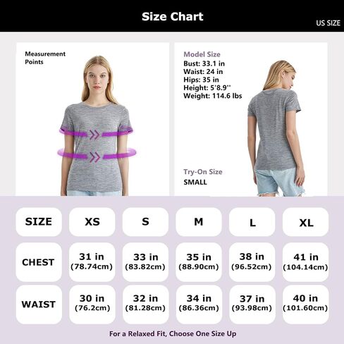 Merino Protect 100% Merino Wool T Shirts Women Crew Neck Tops Short Sleeve Odor Resistance Base Layer Travel Hiking Tee Shirt in Saudi Arabia