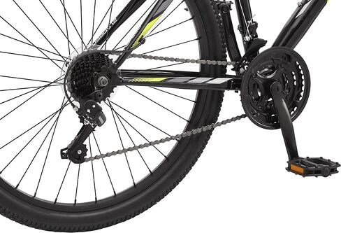 Pacific Cavern Mountain Bike for Youth or Adult Boys Girls, 7 or 21-Speed Twist Shifter Options, 20/24/26-Inch Wheels, 11 to 17.5-Inch Steel Frame, Front Suspension, Kickstand Included in Saudi Arabia