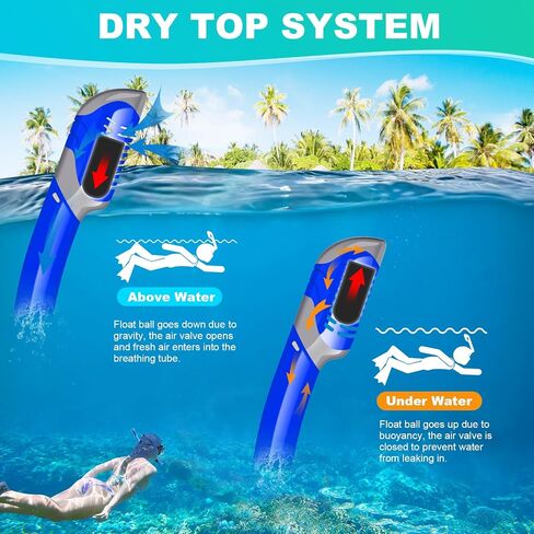 Snorkeling Gear for Adults, Snorkel Mask Adult Snorkel Set, Anti-Fog Scuba Diving Mask Panoramic View Scuba Gear, Tempered Glass Snorkel Goggles Swim Masks for Adults in Saudi Arabia