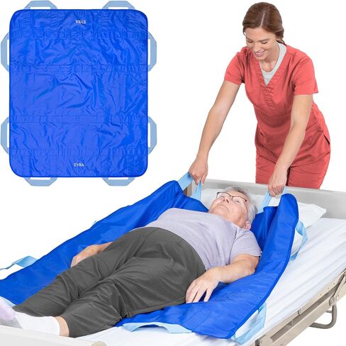 EYRA Positioning Bed Pads for Elderly - 48" x 40" Draw Sheets for Hospital Bed, Reusable & Washable Bed Positioning Pads, Draw Sheets with Handles, Medical Supplies for Elderly & Bed Ridden Patients in Saudi Arabia