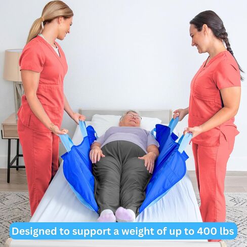 EYRA Positioning Bed Pads for Elderly - 48" x 40" Draw Sheets for Hospital Bed, Reusable & Washable Bed Positioning Pads, Draw Sheets with Handles, Medical Supplies for Elderly & Bed Ridden Patients in Saudi Arabia