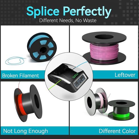 3D Filament Connector SUNLU Official, Up to 240°C Filament Connector for 3D Printer Filament, Compatible with PLA PCL ABS PETG PA/PC Filament, Pack with 200PCS PTFE Sleeve in Saudi Arabia