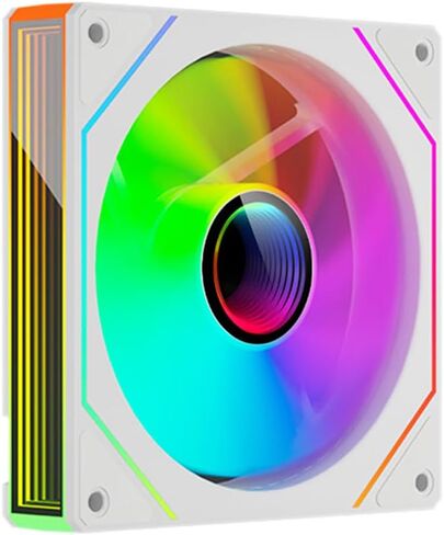 Prism 4 MAX 120mm ARGB case Fan,Infinity Mirror RGB Light Effect 5V 3PIN Motherboard Light Sync 800~1600RPM PWM PC Fan Suitable for Computer Case and CPU Cooler（Black） in Saudi Arabia