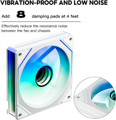 Prism 4 MAX 120mm ARGB case Fan,Infinity Mirror RGB Light Effect 5V 3PIN Motherboard Light Sync 800~1600RPM PWM PC Fan Suitable for Computer Case and CPU Cooler（Black） in Saudi Arabia