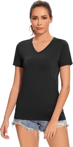 GXXGE Quick Dry Workout Tops for Women Short Sleeve Athletic Tees Breathable Gym Running Yoga T Shirts Sun Protection UPF50+ in Kuwait