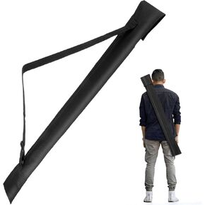 Billiard Pool Cue Stick Carrying Case Bag for 1/2 Billiard Cue Stick 32 Inches Long Snooker Cue Stick Storage Pouch Holder (Holds 1 Butt / 1 Shaft)
