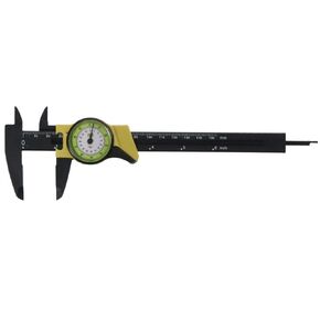 Dial Vernier Caliper ±0.02 Accuracy Accurate 0-150mm 150mm Vernier Caliper Fast Precise Yellow Double Scale Sliding Gauge Biomedical Industry