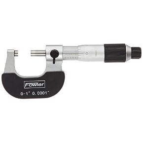 Fowler 52-229-201-0 Swiss Style Outside Micrometer with 0-1" Measuring Range