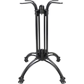Aluminum Table Base 28",with Retro Black Legs,is Suitable for Restaurants,Coffee Shops,barsandleisure Rooms.