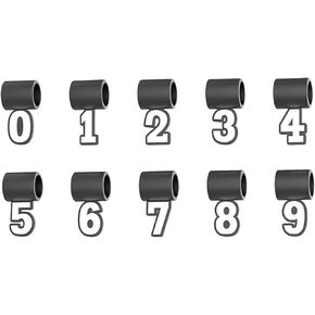 Silicone Number Pendants from 0-9 for Baseball Necklace,Baseball Number Pendant,Pendant for Sports Fan Necklaces,Baseball Charms for Football Soccer Softball Fan Braided Rope Tornado Necklace