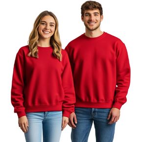 TeenFighter Loose fit Soft Velvet Lining Crewneck Sweatshirt for Man and Women - Unisex Fleece Lined Pullover Shirts