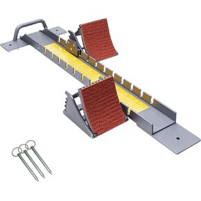 35in High-Level Starting Blocks Aircraft Grade Aluminum Running Track Blocks Waterproof and Rustproof 5 Angle Adjustable Pedals for Track and Field Competition