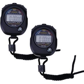 Digital Stopwatch-Sports Timer Set Multi-Function Professional Handeled Electronic Large Display (Style B)