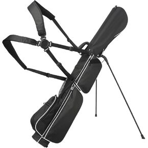 Sunday Golf Bag- 2 Way Lightweight Golf Stand Bag - Easy Carry and Durable Pitch n Putt Golf Bag for The Driving Range, Par 3 and Executive Courses