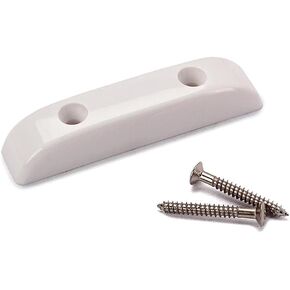 White Vintage Style Bass Thumb Rest Finger Thumbrest Plastic Electric Bass Guitar Thumb Rest with Mounting Screws