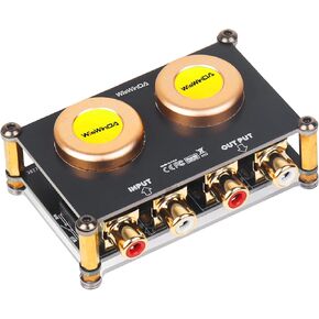 Pro RCA Passive Preamp 1:2 Step-Up Transformer Hot-swap Design Build-in Dual Audio Isolation Transformers (WDAMP-PRORCA-011A)