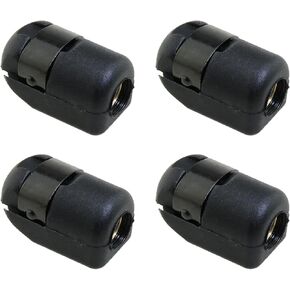 Heyous 4PCS Black M8 Female Air Spring Connector Nylon Connector Pneumatic Spring Spacer Connector End Fitting Generator Fitting for Machinery and Power Tool