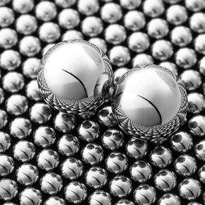 1200Pcs 3/8'' Slingshot Ammo Ball 9mm Precision Steel Bearing Balls Scout Slingshot Ball for Hunting