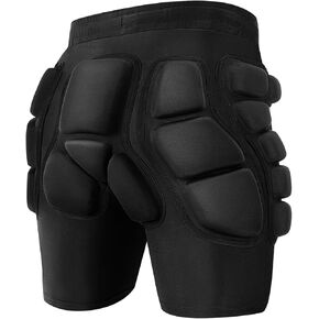 3D Protection Hip Butt EVA Padded Shorts, Crash Pad Impact Gear for Ski, Skating, Snowboarding, Skateboarding for Men Women