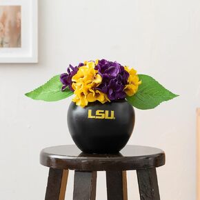 LSU Orchid Plant, LSU Faux Orchid Plant, LSU Gifts for Men, LSU Gifts for Women, LSU Gifts, Louisiana University Decorations, Office Accessories for Men, Desk Sets and Accessories for Women