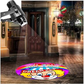 Custom Logo Projector Lights Custom GOBO projectors for Store Business or Wall Outdoor Waterproof ip67 HD led for Shop Advertising and Wedding 35W