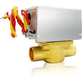 for Honeywell GID-661677 V8043e1012 Zone Valve, 3/4" Sweat Zone Valve, 2-Way 4-Wire Normally Closed 24V 50/60Hz 18" Leads V8043e1012 Zone Valve, 10 Years Warranty