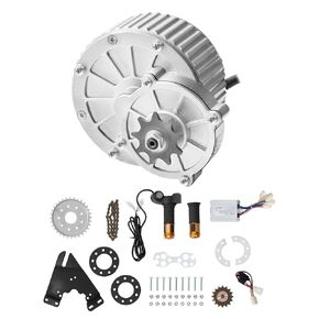 VEVOR 450W Electric Brushed DC Motor Kit - 36V 3000rpm Motor with Upgraded Speed Controller and Twistgrip Throttle Kit for Go Karts E-Bike Motorcycle Scooter