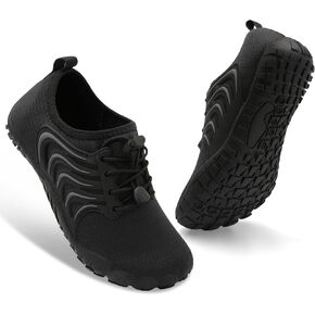 BARERUN Kids Water Shoes Boys Girls Barefoot Aqua Socks Quick Dry Breathable Sports Aqua Athletic Sneakers Wide Toe Adjustable Lightweight Beach Swim Pool Shoes