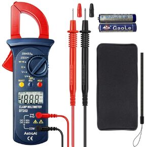 AstroAI Digital Clamp Meter 2000 Counts, Multimeter Amp Meter with Auto Ranging; Measures Voltage Tester, AC Current, Resistance, Continuity; Tests Diodes