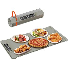 Food Warming Tray – Large Heating Surface, Quick & Even Distribution, 3 Adjustable Temperatures, Rollable & Portable Design – Ideal for Parties, Buffets, & Family Gatherings (Blue)