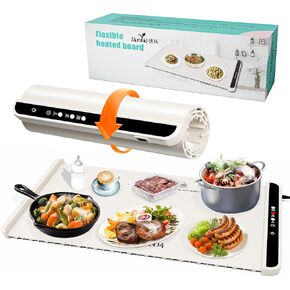 Electric Warming Tray | Premium Warming Mat for Food | 3 Level Adjustable Warming Tray | Ideal Portable Heating pad for Home, Parties, and Buffets