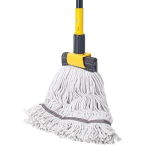 KeFanta 60" Heavy Duty Commercial Mops for Floor Cleaning,Looped-End String Industrial Mop with Long Handle, Cotton Wet Mop for Home, Kitchen, Garage, Office and Concrete/Tile Floor