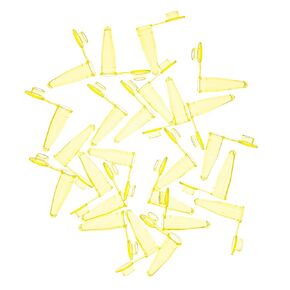 MUHWA 1000pcs Yellow PCR Tubes with Flat Cap, 0.2 ml Microtubes, PCR Reaction Tube