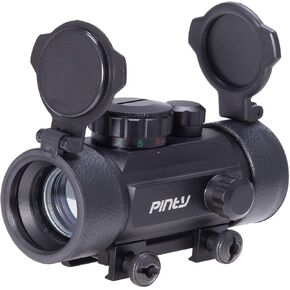 Pinty 30mm Reflex Red Green Dot Sight Scope 5 MOA with Flip Up Lens Cover Cap