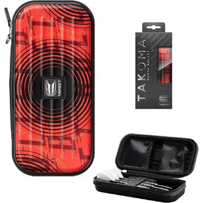 TARGET Darts Stephen Bunting Takoma Dart Wallet | Darts Storage Case, Dart Carrying Case, Holds 3 Fully Assembled Darts & Dart Accessories, Protective EVA Dart Holder