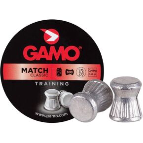 Gamo Pellets Match (Flat Nose) .177 Cal. Tins of 500