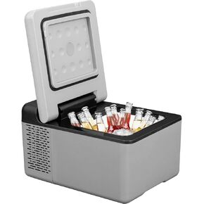 VEVOR Portable Car Refrigerator, 12 Volt Car Refrigerator Fridge, 25 L / 26.4 QT Single Zone Portable Freezer, -4℉-68℉ Adjustable Temperature, Compressor Cooler for Home, Outdoor, Camping, RV, Car