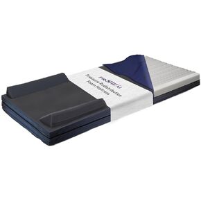 Foam Hospital Bed Mattress for Pressure Redistribution with Raised Rails - 36" x 80" x 6" x 3" Rails - High Density Foam for Deep Immersion - Low to Moderate Bed Sore Treatment Mattresses