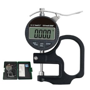 Digital Thickness Gauge 1 inch/0-25.4mm, 0.0005 inch/0.01mm, JYEASTZ Thickness Meter Inch/Metric, Suitable for Paper/Wire/Leather/Film Thickness Gauge (1"/0.0005")