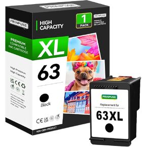 63XL Ink Cartridges Black and Color for HP 63 63XL Ink Cartridge Combo Pack for OfficeJet 3830 5255 5258 Envy 4520 4512 4513 4516 4650 5255 DeskJet 1112 1110 3630 3632 2130 Printer,2 Pack